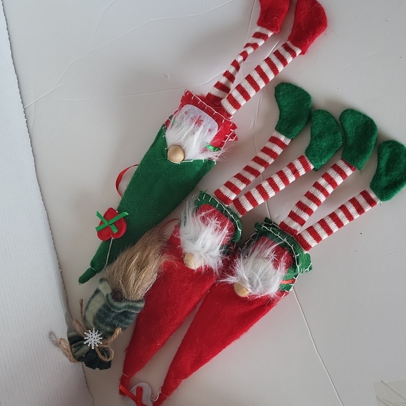 Christmas Gnome Ornaments Decor  4 piece - Picture 3 of 5